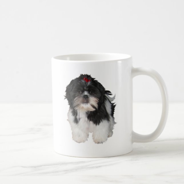 Caneca De Café Cachorrinhos Shitzu Shih Tzu (Direita)