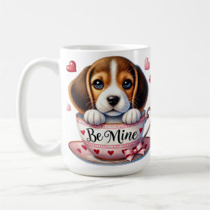 CANECA DE CAFÉ CACHORRO ADORÁVEL NO NAMORADOS TEACUP