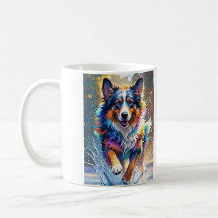 Caneca De Café Cachorro alegre e alegre e divertido, salgado