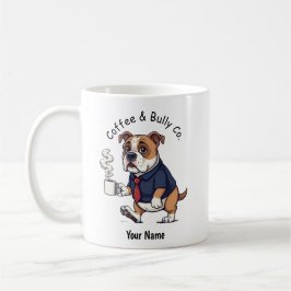 Caneca De Café Cachorro Americano Engraçado Terno de Negócios Ca