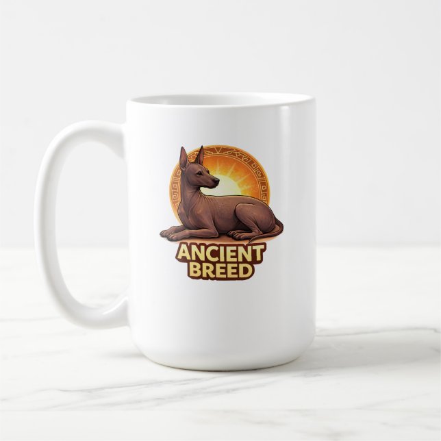 Caneca De Café Cachorro Antiga Raça Peruvian Inca Orchid (Esquerda)