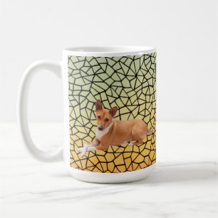 Caneca De Café Cachorro Basenji Elegante
