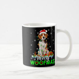 Caneca De Café Cachorro Beagle Alegre Woofmas Luzes Divertidas de