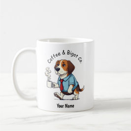 Caneca De Café Cachorro Beagle engraçado terno de negócios Café