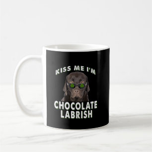Caneca De Café Cachorro Beije-me Sou Chocolate Labrish