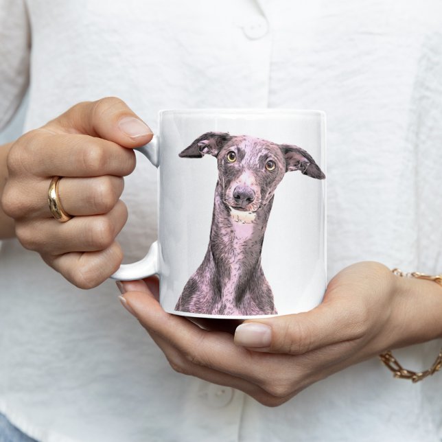 Caneca De Café Cachorro-bico Nome de empresa animal Cuja raça (Whippet Dog Coffee Mug Gift )