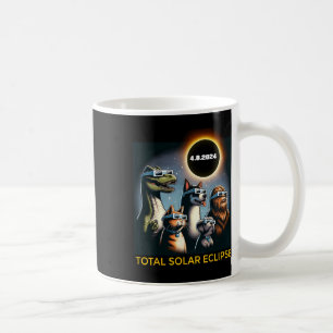 Caneca De Café Cachorro Bigfoot Eclipse Gles Total Eclipse Solar