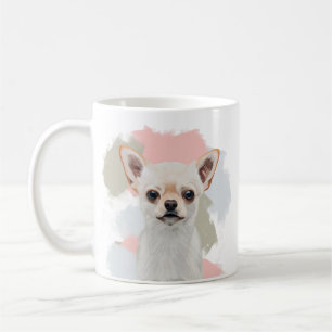 Caneca De Café Cachorro branco-bonito Chihuahua
