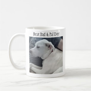 Caneca De Café Cachorro Branco Bonito com Melhor Pal De Cada Duas