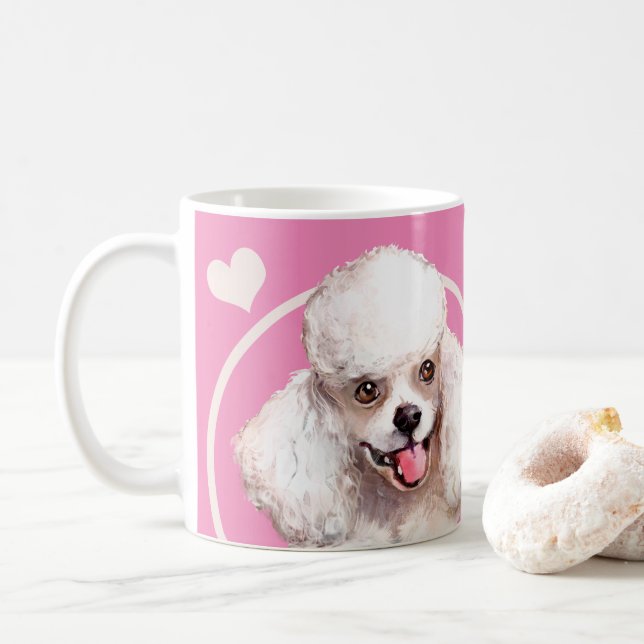 Caneca De Café Cachorro Branco Cachorro Cada Cachorro Que Você Fa (Com Donut)