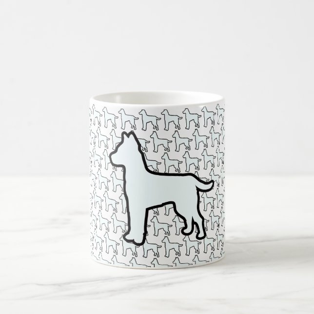 Caneca De Café Cachorro Branco Grande Branco (Centro)