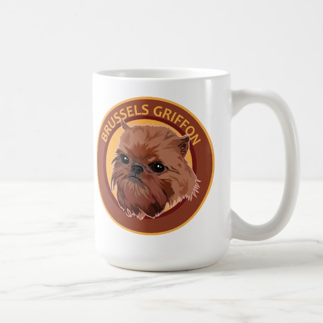 Caneca De Café Cachorro Bruxelas Griffon (Direita)