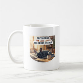 Caneca De Café Cachorro Bulldog Francês Azul Respirando Ruidosame