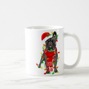 Caneca De Café Cachorro Bulldog Francês Engraçado Árvore Luzes de