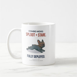 Caneca De Café Cachorro Bulldog Francês Engraçado Sploot E Combin