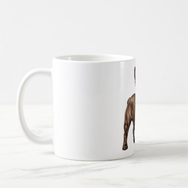 Caneca De Café Cachorro Bulldog Francês Fofo (Esquerda)