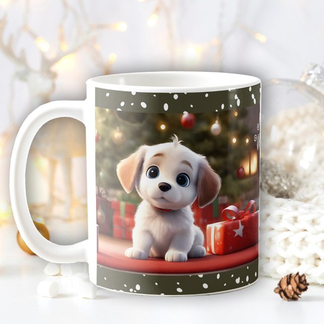 Caneca De Café Cachorro Cachorro Cachorro Cachorro Cachorro Cacho (Christmas Cute Puppy Dog Lover Name Mug)