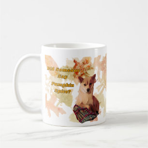 Caneca De Café Cachorro Cachorro Cachorro Pumpkin Sapo
