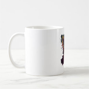 Caneca De Café Cachorro Cachorro de Pintura do Abstrato Chihuahua