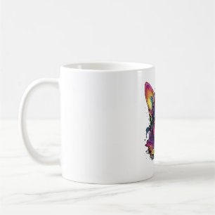 Caneca De Café Cachorro Cachorro de Pintura do Abstrato Chihuahua