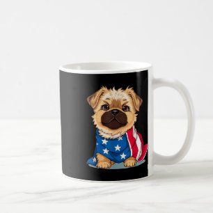 Caneca De Café Cachorro Cachorro Verão Bandeira Us Memorial Day