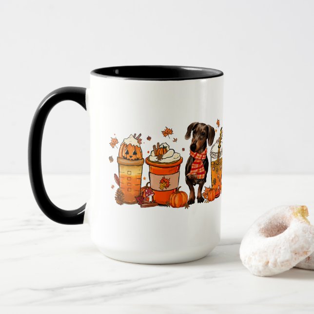 Caneca De Café Cachorro, Caneca Cachorro Cachorro, (Com Donut)