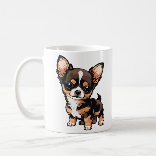 Caneca De Café Cachorro Chihuahua  (Esquerda)
