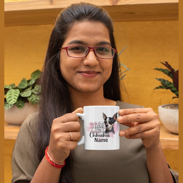 Caneca De Café Cachorro Chihuahua Coffee Mug, Copa (Chihuahua pet dog coffee mug)