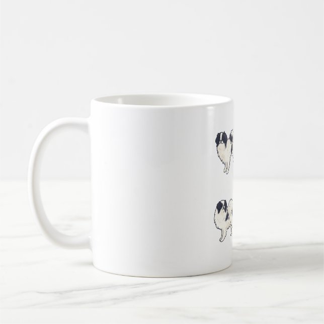 Caneca De Café Cachorro chinês japonês Mágico (Esquerda)