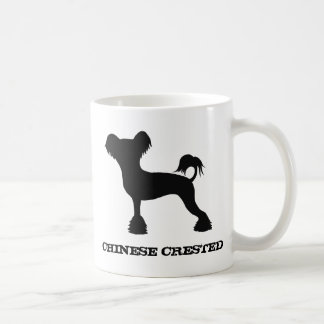 Caneca De Café Cachorro Chinês Silhuettes Cresties Personalizado