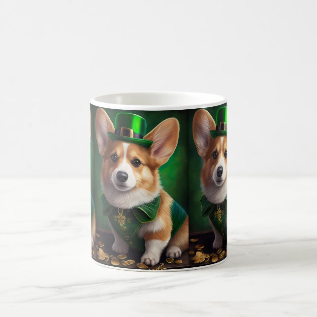 Caneca De Café Cachorro Corgi na Rua. (Centro)