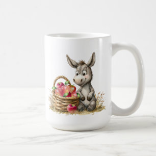 Caneca De Café Cachorro Cortado Com Maçã