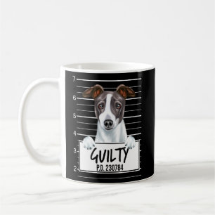Caneca De Café Cachorro Culpado do Galo Italiano Greyhound