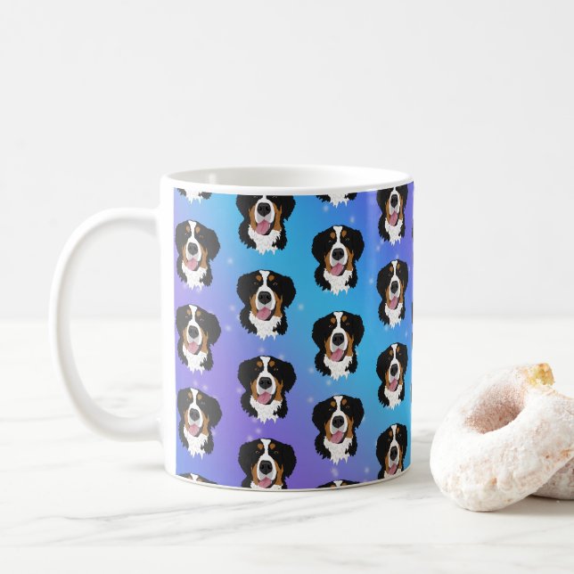Caneca De Café Cachorro da Montanha Bernese (Com Donut)