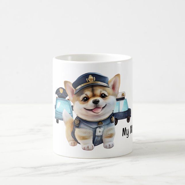 Caneca De Café Cachorro da Polícia (Centro)