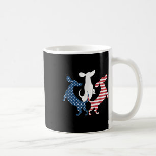 Caneca De Café Cachorro Dachshund 4 De Julho Patriótico Americano