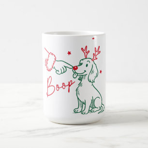 Caneca De Café Cachorro Dachshund Boop de Natal