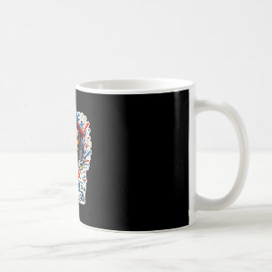 Caneca De Café Cachorro dachshund engraçado vermelho branco e woo