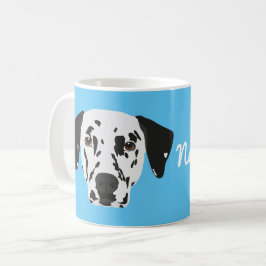 Caneca De Café Cachorro Dalmaciano, em preto,