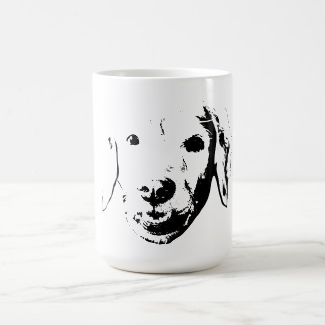 Caneca De Café Cachorro de Banda Desenhada Matinal (Centro)