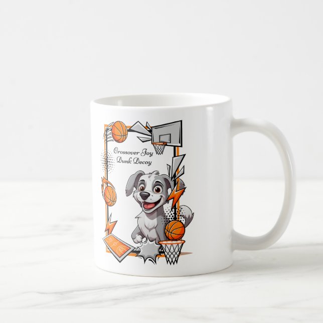 Caneca De Café Cachorro de Basquete de Joy Dunk Crossover (Direita)