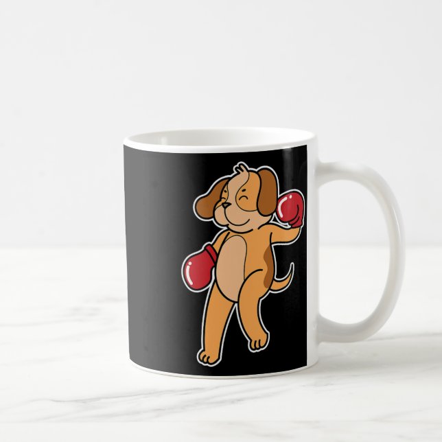 Caneca De Café Cachorro de Beagle Faz Boxing (Direita)