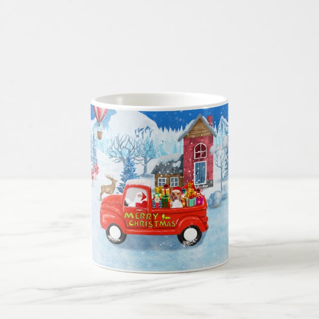 Caneca De Café Cachorro de Beagle na Neve dos Caminhões de Natal (Centro)