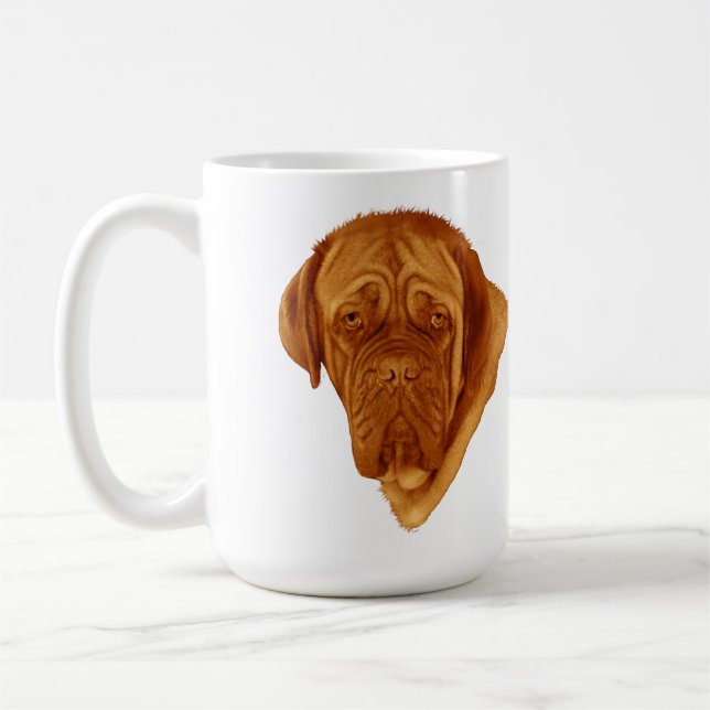 Caneca De Café Cachorro De Bordeaux Sooky Face (Esquerda)