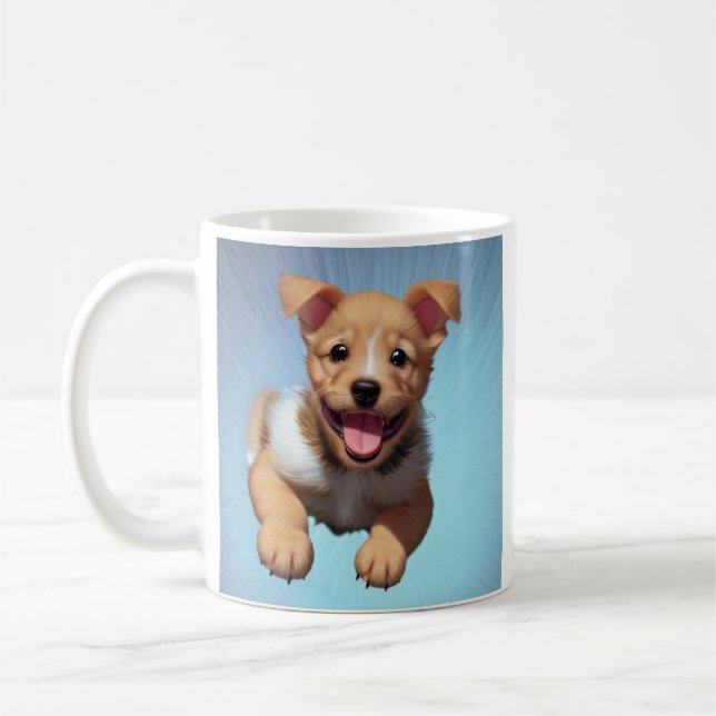 Caneca De Café Cachorro de Cachorro Personalizado (Esquerda)