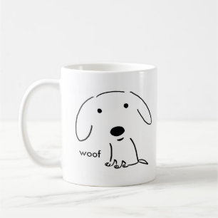 Caneca De Café Cachorro de Cachorro   Personalizado em Cubo
