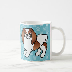 Caneca De Café Cachorro De Cartografia Japonês Vermelho E Branco