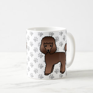 Caneca De Café Cachorro de Cartoon Castanho