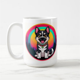 Caneca De Café Cachorro de Cartoon Reproduzido