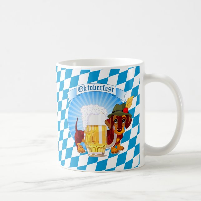 Caneca De Café Cachorro de Cerveja de Oktoberfest (Direita)